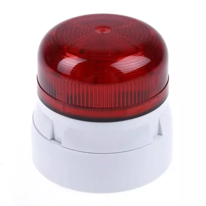 Klaxon Flashguard QBS Series Red Flashing Beacon, 12 V DC, 24 V DC, Surface Mount, Xenon Bulb, QBS-0032