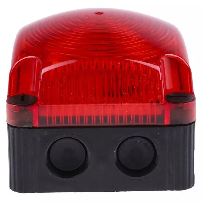 Werma Beacon BWM 853 Series Red Steady 24 V DC Surface Mount Wall LED Bulb IP66 IP67, 853.100.55