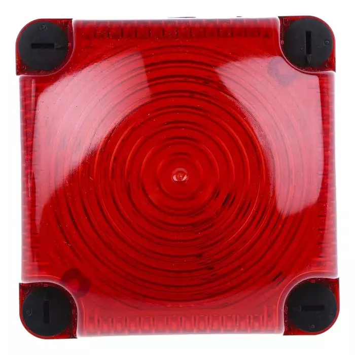 Werma Beacon BWM 853 Series Red Steady 24 V DC Surface Mount Wall LED Bulb IP66 IP67, 853.100.55