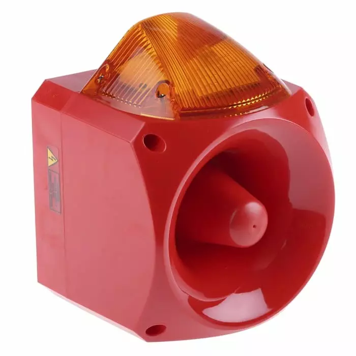 Klaxon Nexus Series Amber Sounder Beacon, 110 V AC, 230 V AC, Wall Mount, 110dB at 1 Metre, PNC-0018