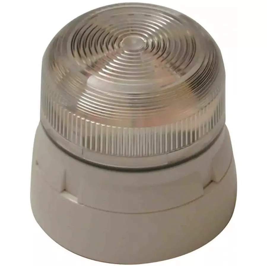 Klaxon Clear Beacon, 12 V DC, 24 V DC, Base Mount, Xenon Bulb, IP65, TKA-0126