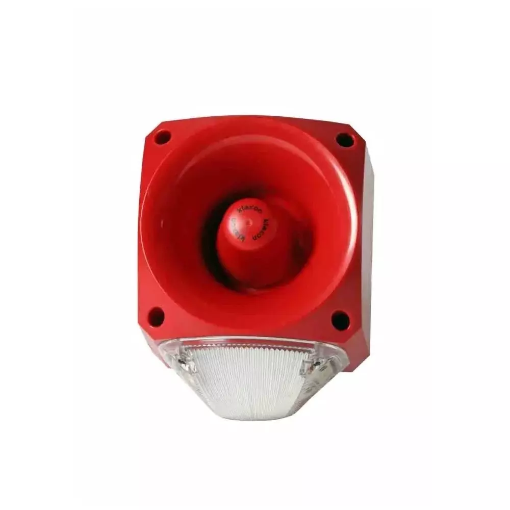 Klaxon PNC Series Clear Sounder Beacon, 10 - 60 V DC, IP66, Side Mount, 113dB at 1 Metre, PNC-0045