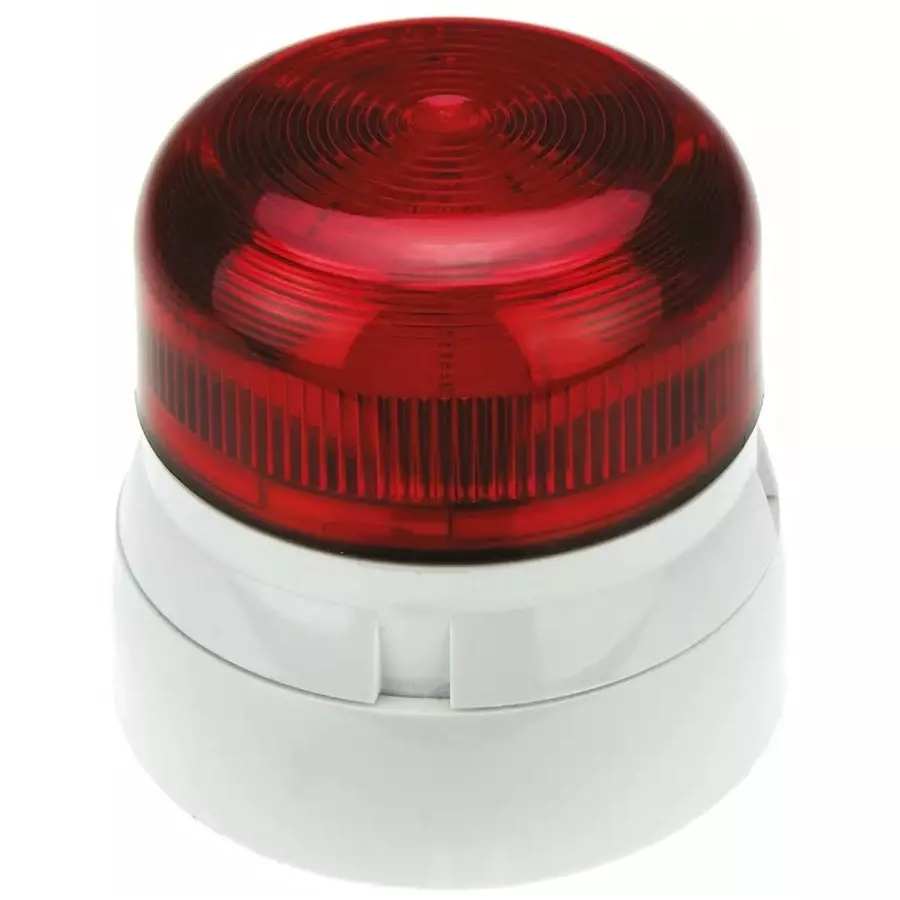 Klaxon Flashguard QBS Series Red Flashing Beacon, 230 V AC, Surface Mount, Xenon Bulb, QBS-0017