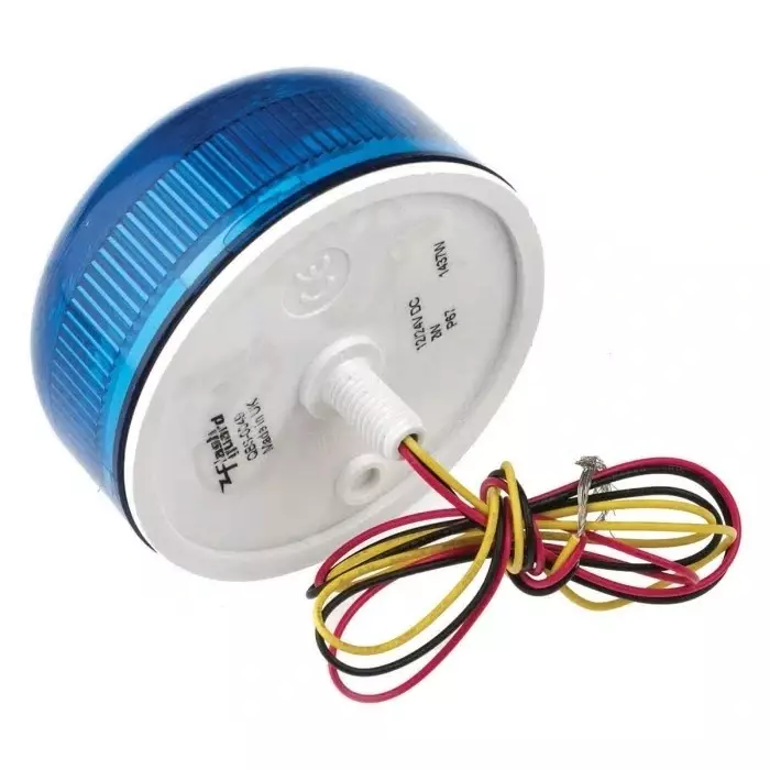 Klaxon Flashguard QBS Series Blue Flashing Beacon, 12 V DC, 24 V DC, Surface Mount, Xenon Bulb, QBS-0049