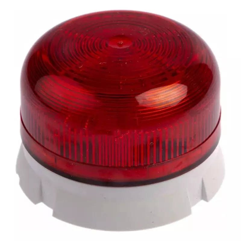 Klaxon Flashguard QBS Series Red Flashing Beacon, 12 V DC, 24 V DC, Surface Mount, Xenon Bulb, QBS-0039