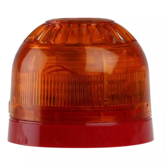 Klaxon Sonos Series Amber Sounder Beacon, 17 - 60 V DC, Wall Mount, 106dB at 1 Metre, PSC-0025