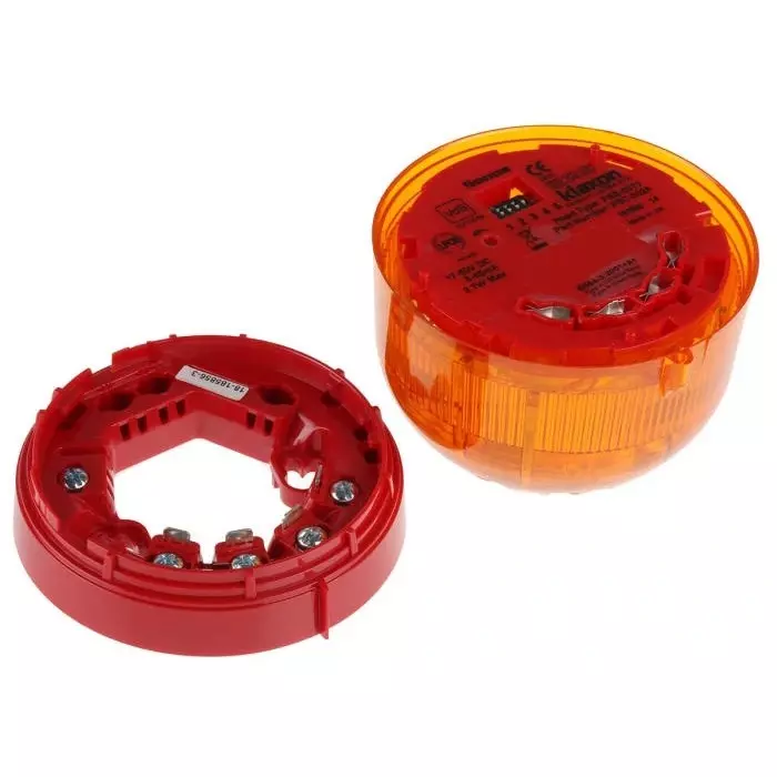 Klaxon Sonos Series Amber Sounder Beacon, 17 - 60 V DC, Wall Mount, 106dB at 1 Metre, PSC-0025