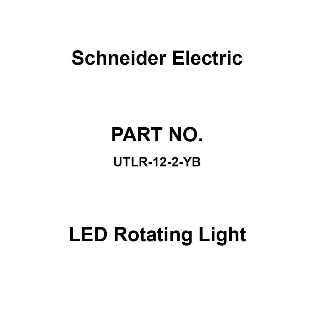 Schneider Electric LED Rotating Light 5 W Power Consumption Yellow/Blue, UTLR-12-2-YB