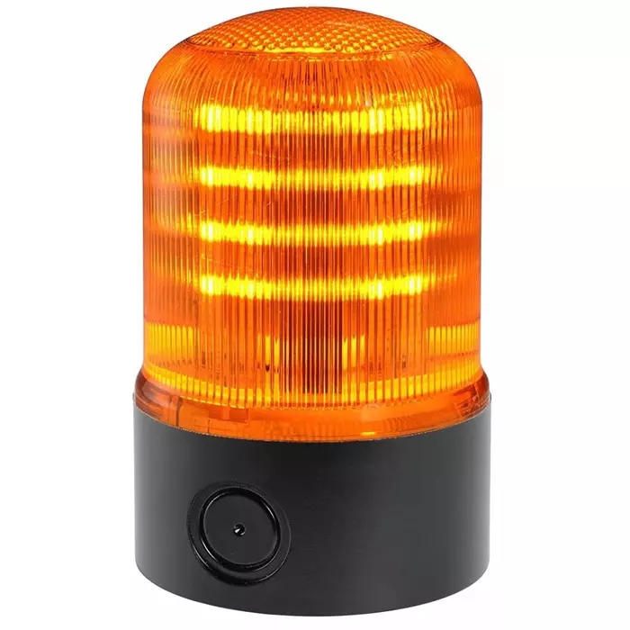 RS PRO Amber Multiple Effect Beacon, 12 V AC/DC, 24 V AC/DC, Base Mount, LED Bulb, 1999764