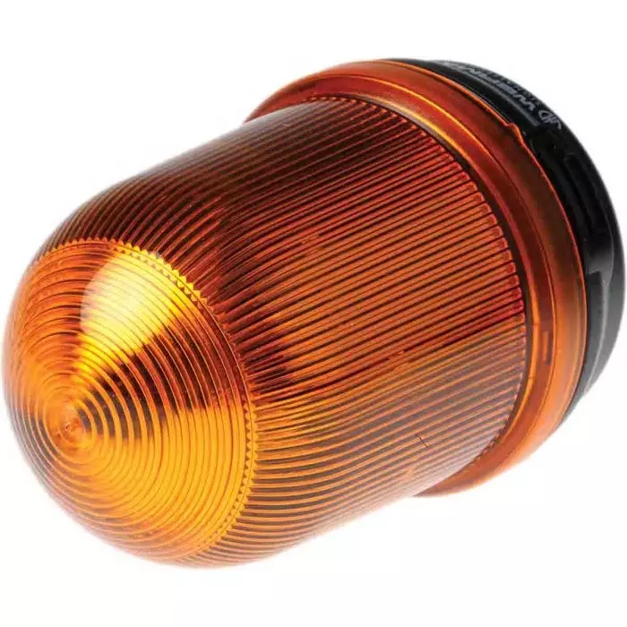 Werma Beacon BM 826 Series Yellow Steady 12-240 V AC/DC Surface Mount Incandescent Bulb IP65, 826.300.00
