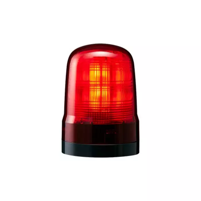 Patlite SF Series Red Multiple Effect Beacon 12-24 VDC Base Mount LED Bulb IP66, SF10-M1KTN-R