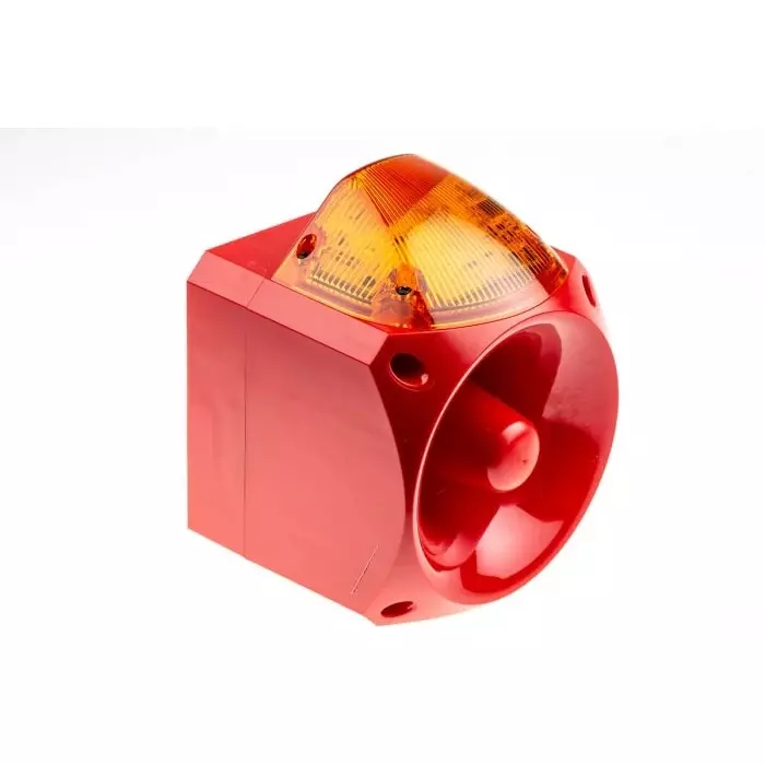 Klaxon Nexus Series Amber Sounder Beacon, 10 - 60 V DC, Wall Mount, 105dB at 1 Metre, PNC-0002
