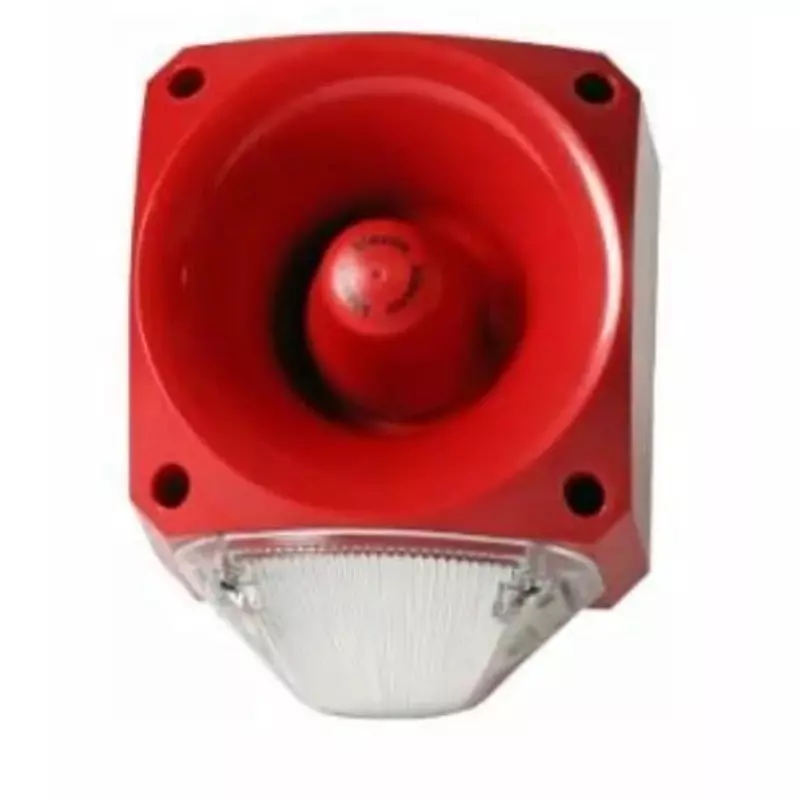 Klaxon PNC Series Clear Sounder Beacon, 10 - 60 V DC, IP66, Side Mount, 120dB at 1 Metre, PNC-0059