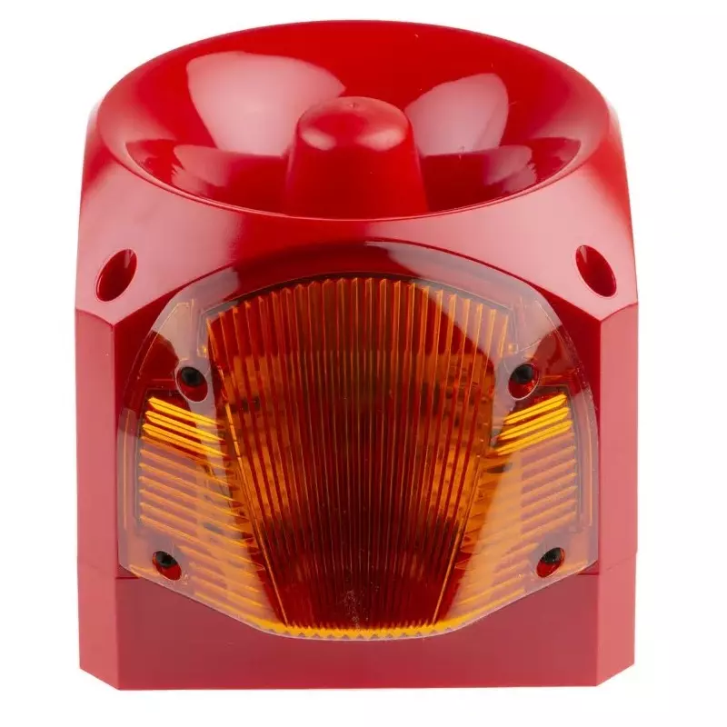 Klaxon Nexus 110 Series Amber Sounder Beacon, 24 - 48 V AC, IP66, Base Mount, 116dB at 1 Metre, PNC-0063