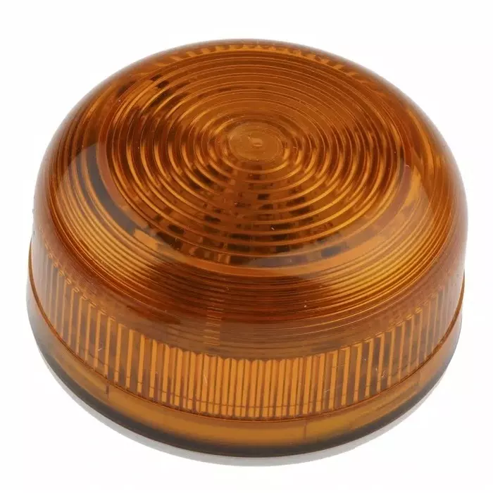 Klaxon Flashguard QBS Series Amber Flashing Beacon, 12 V DC, 24 V DC, Surface Mount, Xenon Bulb, QBS-0044