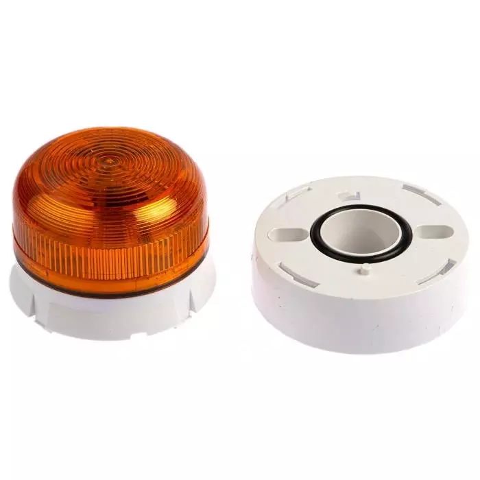 Klaxon Flashguard QBS Series Amber Flashing Beacon, 230 V AC, Surface Mount, LED Bulb, QBS-0028