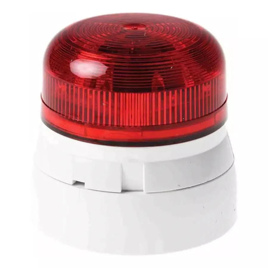 Klaxon Flashguard QBS Series Red Multiple Effect Beacon, 11 - 35 V DC, Surface Mount, LED Bulb, QBS-0060