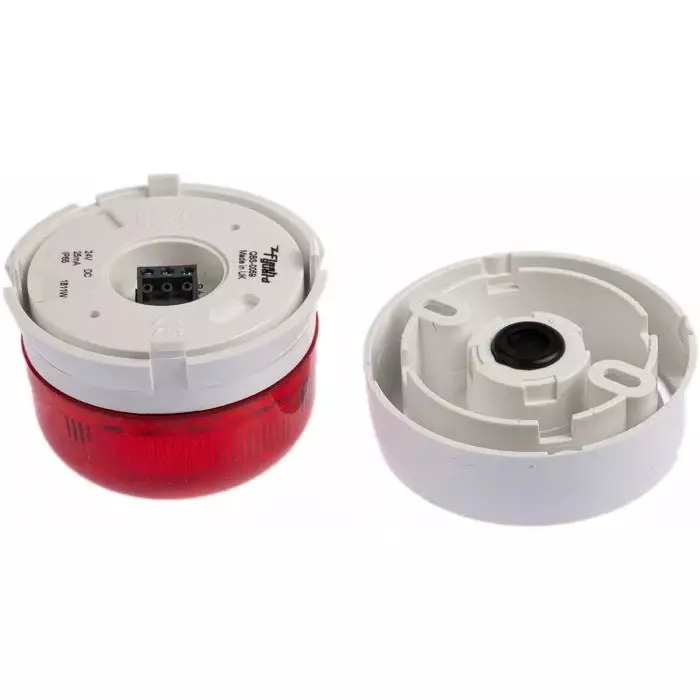 Klaxon Flashguard QBS Series Red Flashing Beacon, 24 V DC, Surface Mount, LED Bulb, QBS-0059