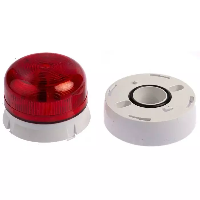 Klaxon Flashguard QBS Series Red Flashing Beacon, 24 V DC, Surface Mount, LED Bulb, QBS-0059