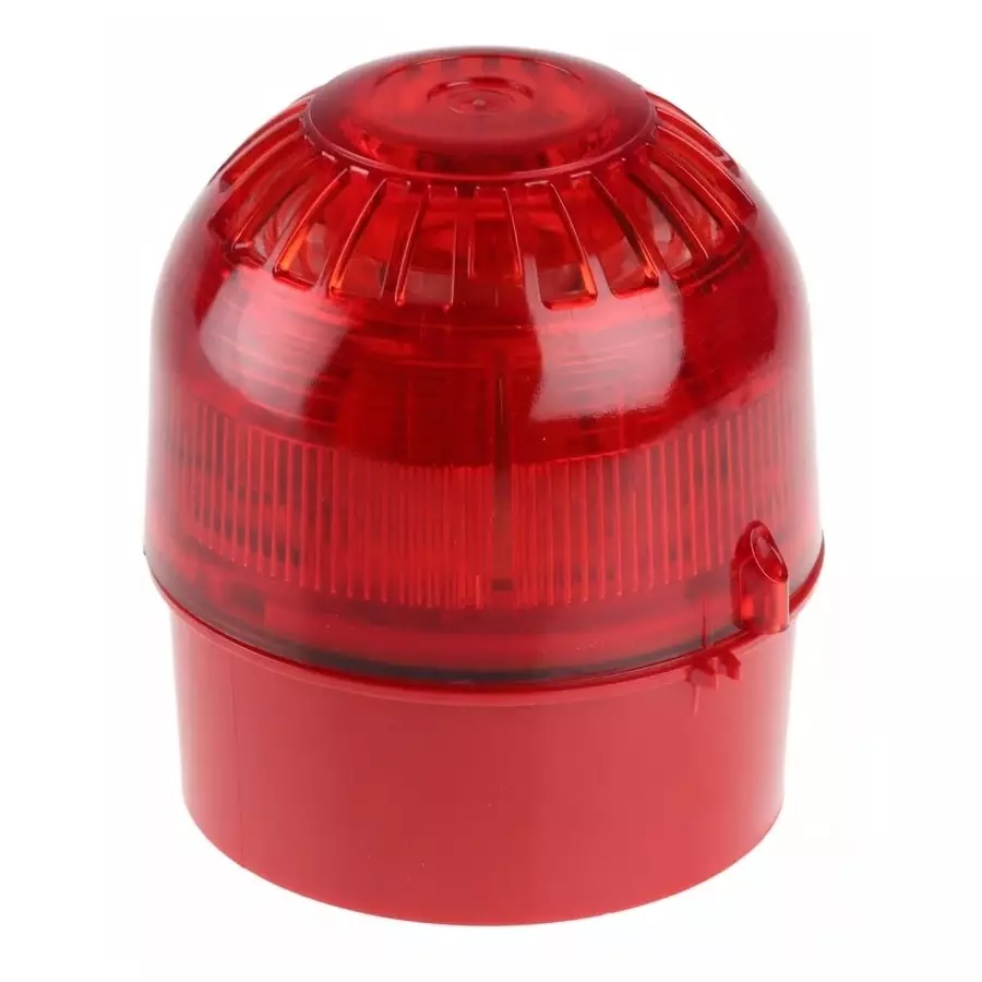 Klaxon Sonos Series Red Sounder Beacon, 17 - 60 V DC, Wall Mount, 106dB at 1 Metre, PSC-0013