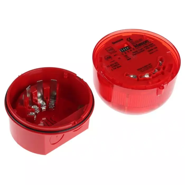 Klaxon Sonos Series Red Sounder Beacon, 17 - 60 V DC, Wall Mount, 106dB at 1 Metre, PSC-0013