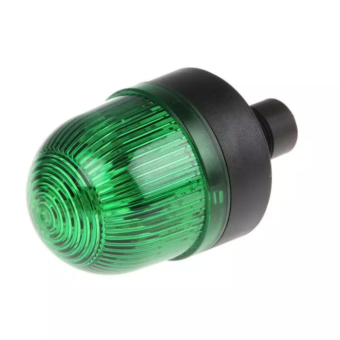 Werma Beacon EM 207 Series Green Steady 24 V AC/DC Panel Mount LED Bulb IP65, 207.200.75