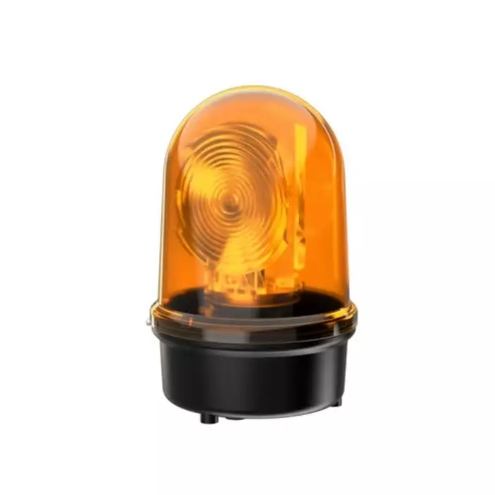 Werma Beacon BM 844 Series Yellow Rotating 115-230 V AC Base Mount LED Bulb IP65, 884.330.60