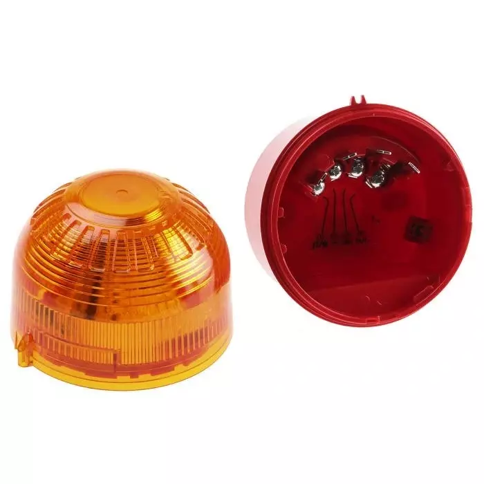 Klaxon Sonos Series Amber Flashing Beacon, 17 - 60 V DC, Surface Mount, LED Bulb, PSB-0031