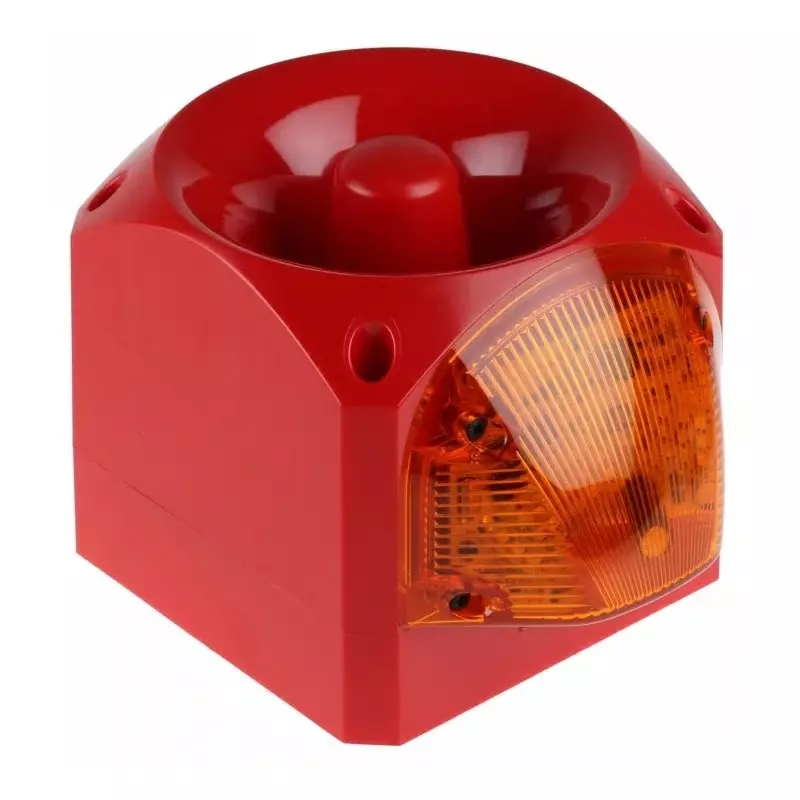 Klaxon PNC Series Amber Sounder Beacon, 10 - 60 V DC, IP66, Side Mount, 113dB at 1 Metre, PNC-0028