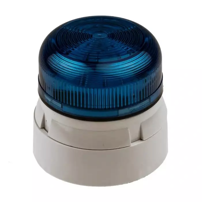 Klaxon Flashguard QBS Series Blue Flashing Beacon, 12 V DC, 24 V DC, Surface Mount, Xenon Bulb, QBS-0036