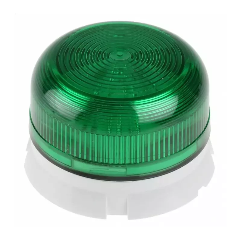 Klaxon Flashguard QBS Series Green Flashing Beacon, 12 V DC, 24 V DC, Surface Mount, Xenon Bulb, QBS-0203