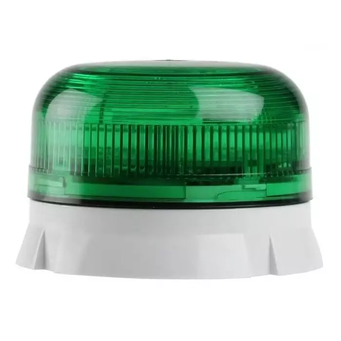 Klaxon Flashguard QBS Series Green Flashing Beacon, 12 V DC, 24 V DC, Surface Mount, Xenon Bulb, QBS-0203