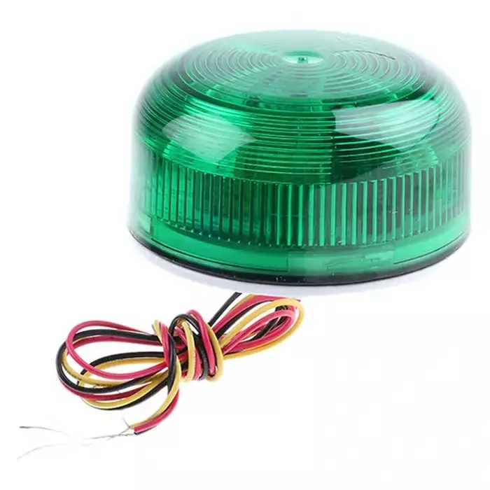 Klaxon Flashguard QBS Series Green Flashing Beacon, 12 V DC, 24 V DC, Surface Mount, Xenon Bulb, QBS-0051