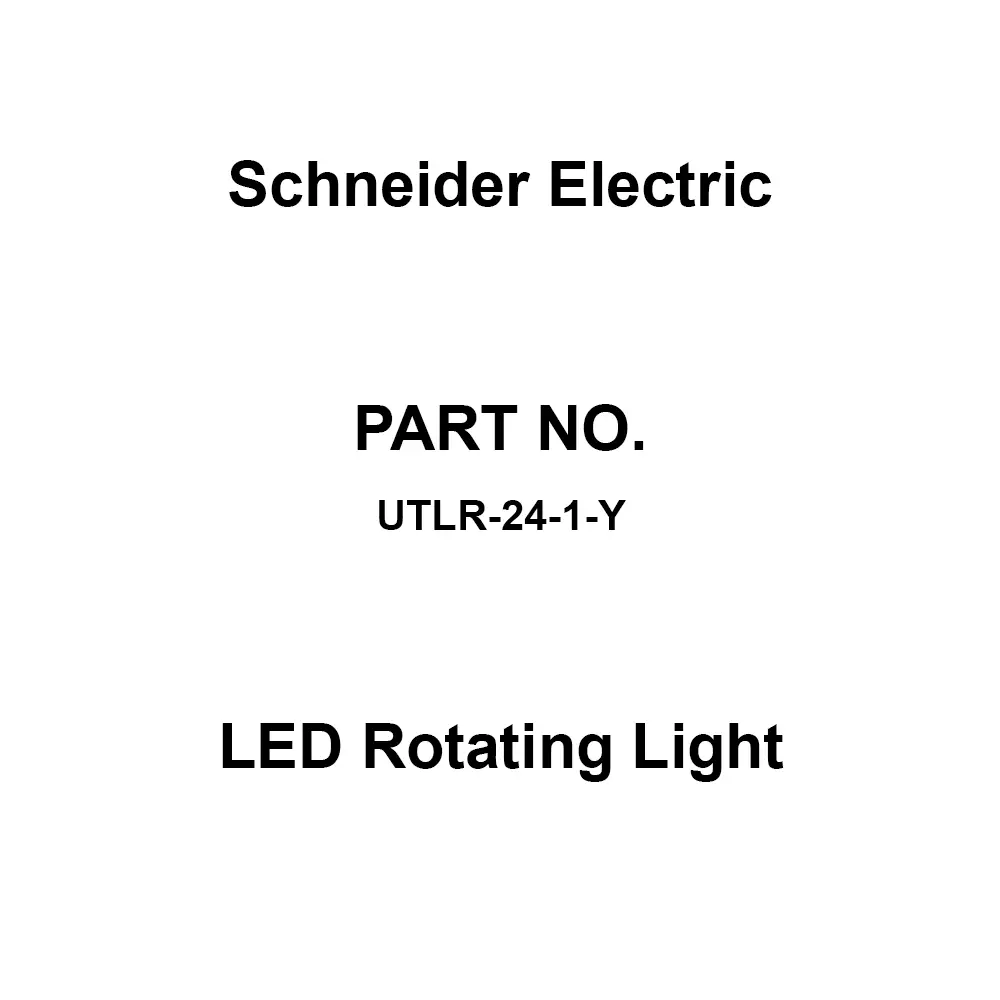 Schneider Electric LED Rotating Light 4 W Power Consumption Yellow, UTLR-24-1-Y