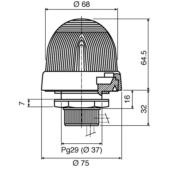 81510000-werma-werma-em-815-series-red-steady-beacon-12-a-230-v-acdc-panel-mount-incandescent-bulb-ip65-311-8946-rs