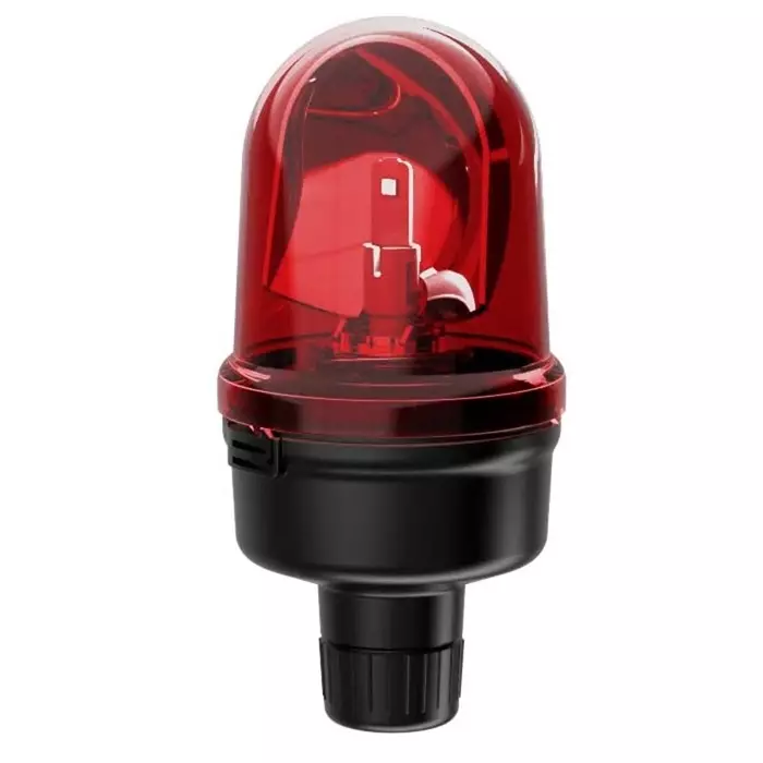 Werma Beacon 885 Series Red Rotating 115-230 V Base Mount LED Bulb, 885.140.60
