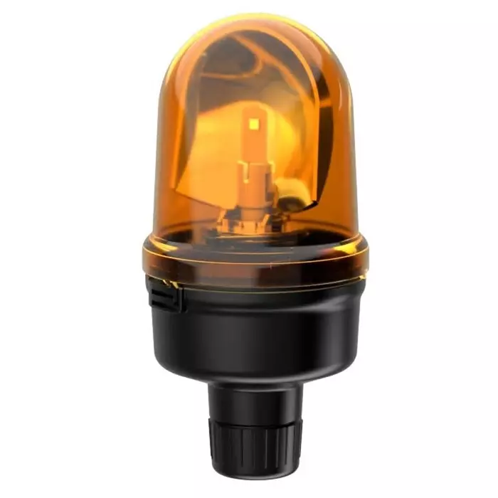 Werma Beacon 885 Series Yellow Rotating 115-230 V Base Mount LED Bulb, 885.340.60
