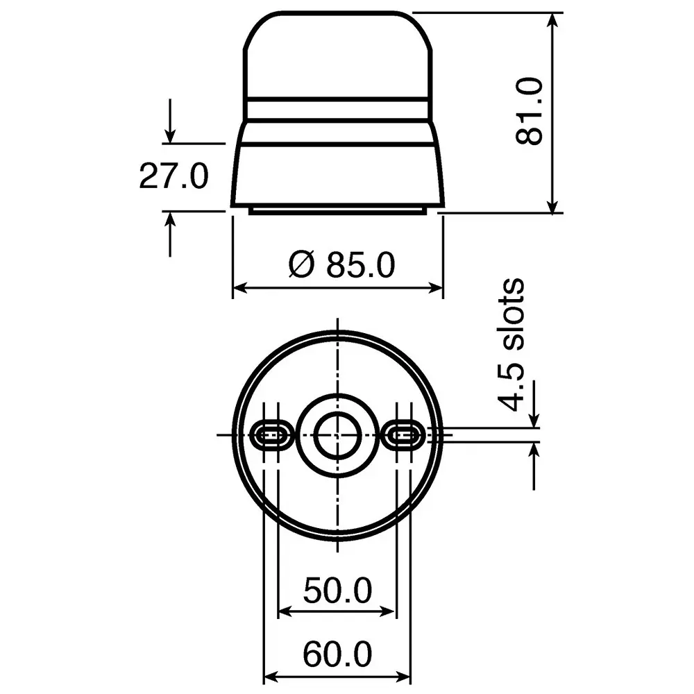 Klaxon Flashguard QBS Series Clear Flashing Beacon, 12 V DC, 24 V DC, Surface Mount, Xenon Bulb, QBS-0035