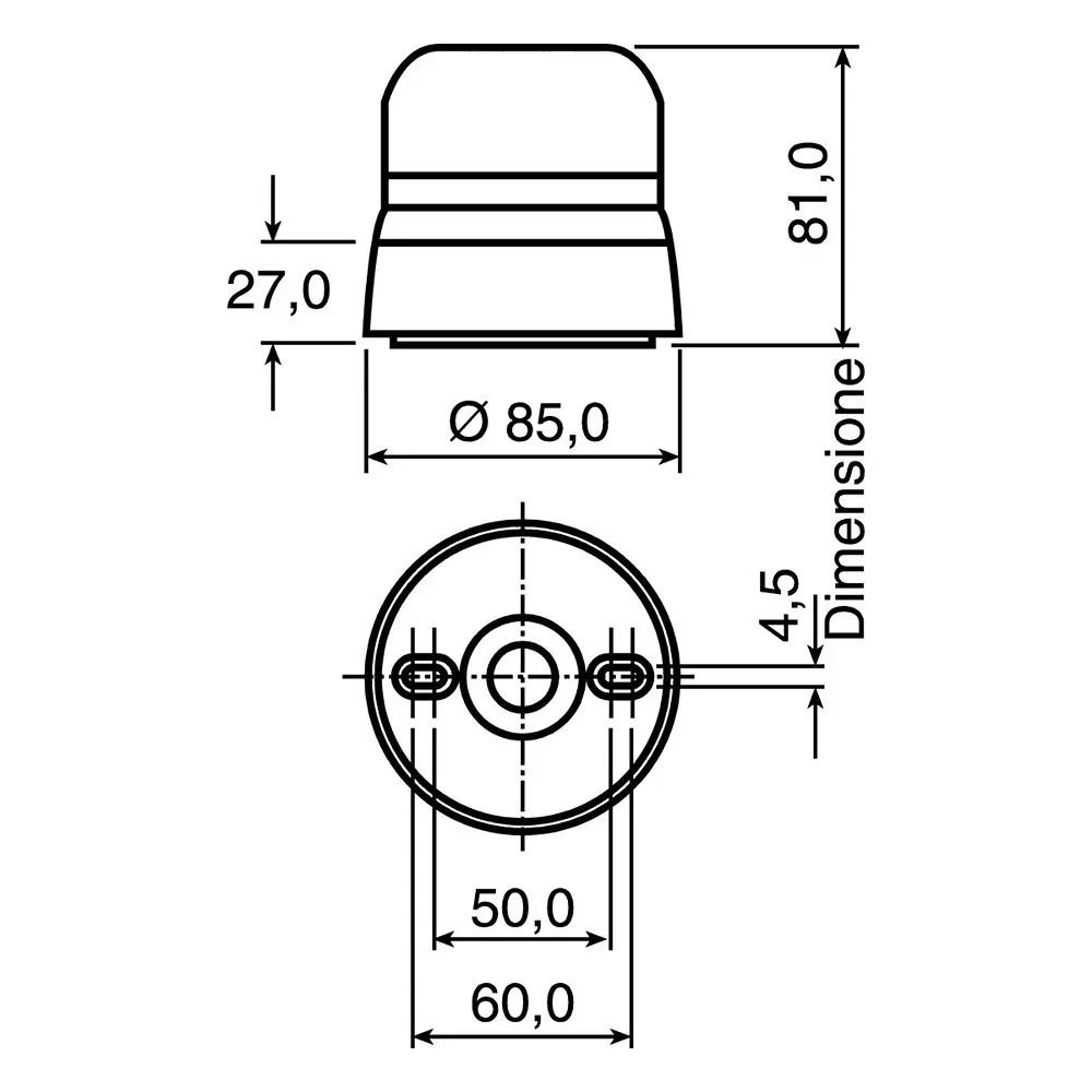 Klaxon Flashguard QBS Series Clear Flashing Beacon, 12 V DC, 24 V DC, Surface Mount, Xenon Bulb, QBS-0035