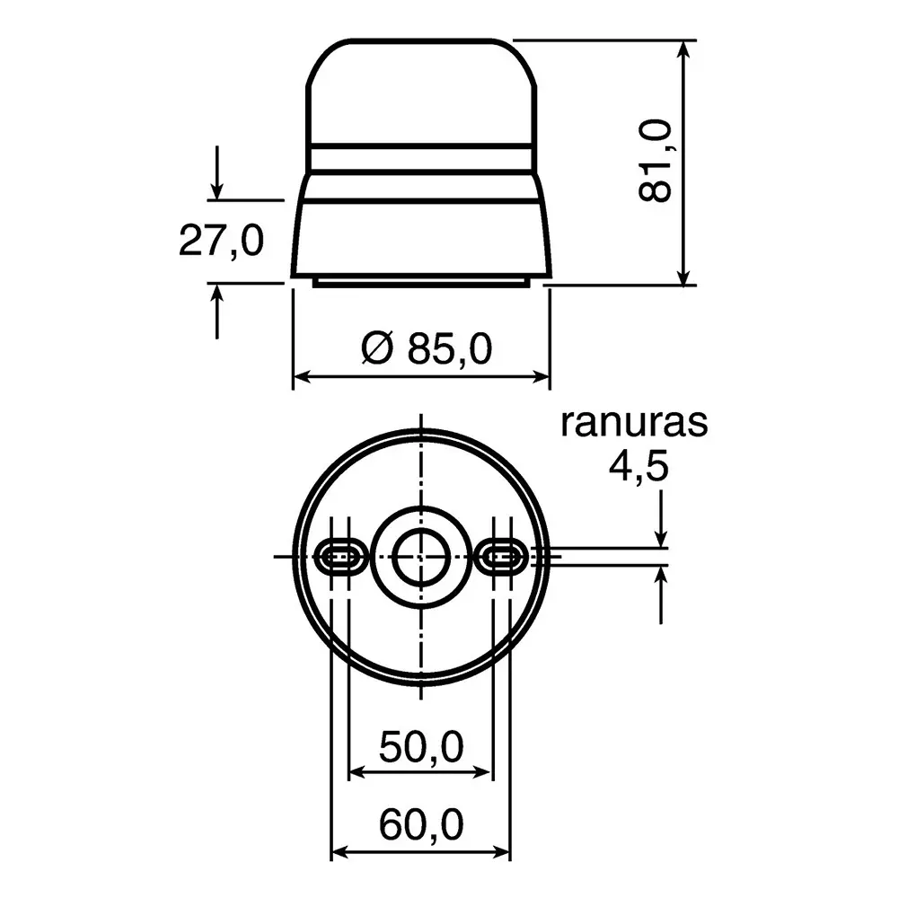 Klaxon Flashguard QBS Series Clear Flashing Beacon, 12 V DC, 24 V DC, Surface Mount, Xenon Bulb, QBS-0035
