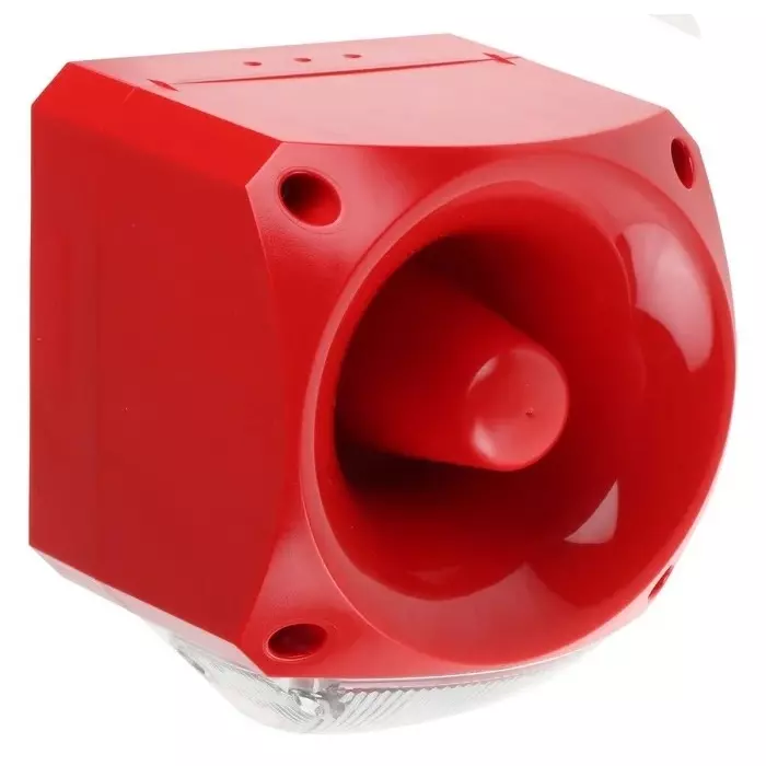 Klaxon Nexus Series Clear Sounder Beacon, 110 V AC, 230 V AC, Wall Mount, 105dB at 1 Metre, PNC-0019