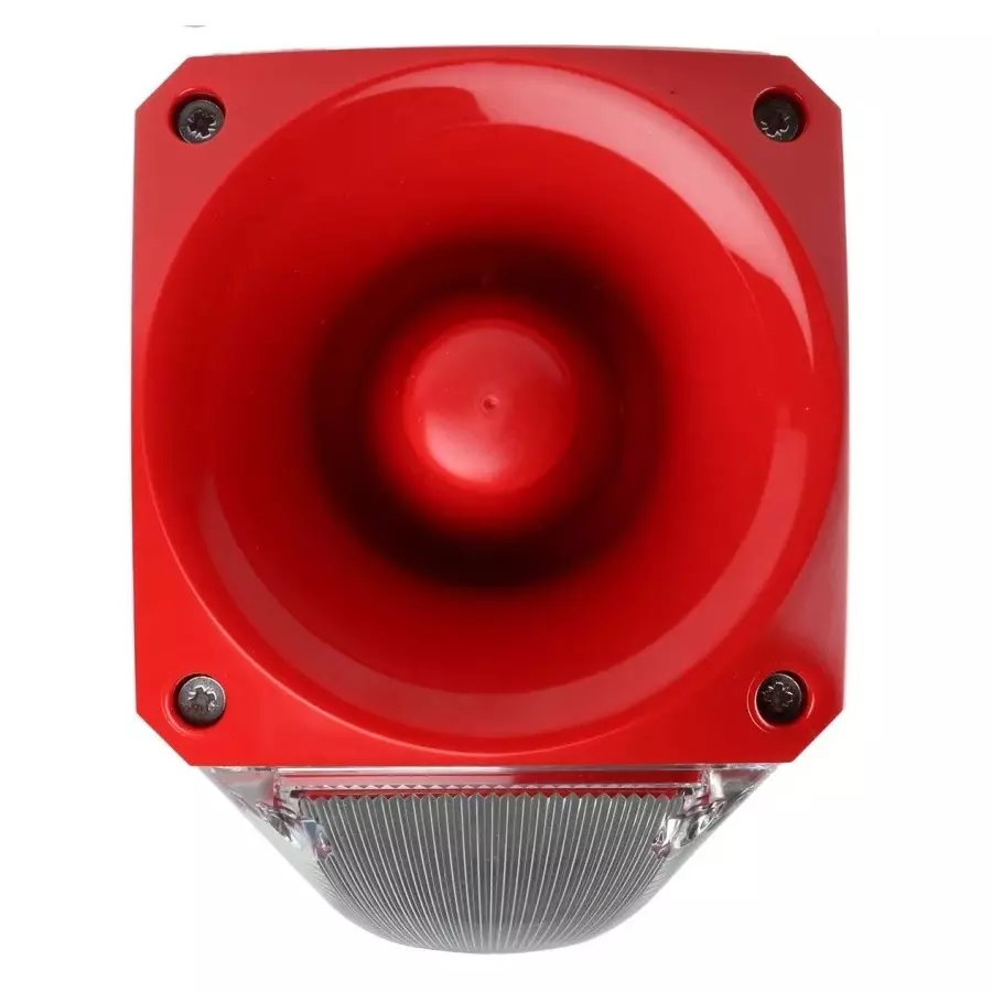 Klaxon Nexus Series Clear Sounder Beacon, 110 V AC, 230 V AC, Wall Mount, 105dB at 1 Metre, PNC-0019