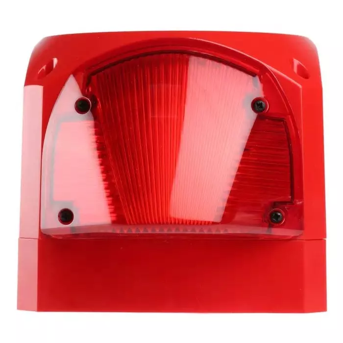 Klaxon Nexus 110 Series Red Sounder Beacon, 24 - 48 V AC, IP66, Base Mount, 116dB at 1 Metre, PNC-0062
