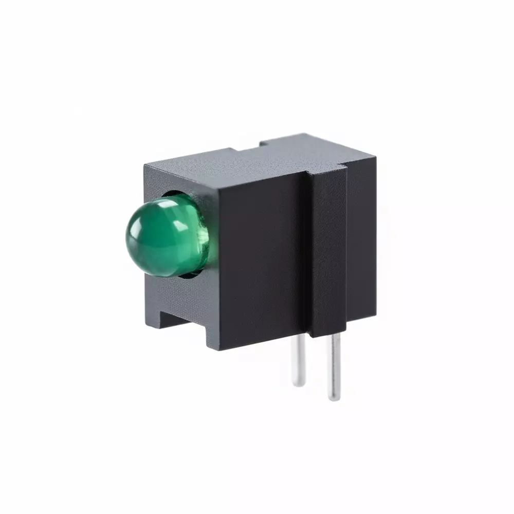 KINGBRIGHT LED Circuit Board Indicator Green Illumination Color 3.4 mm LED Size, WP1384AL/GD