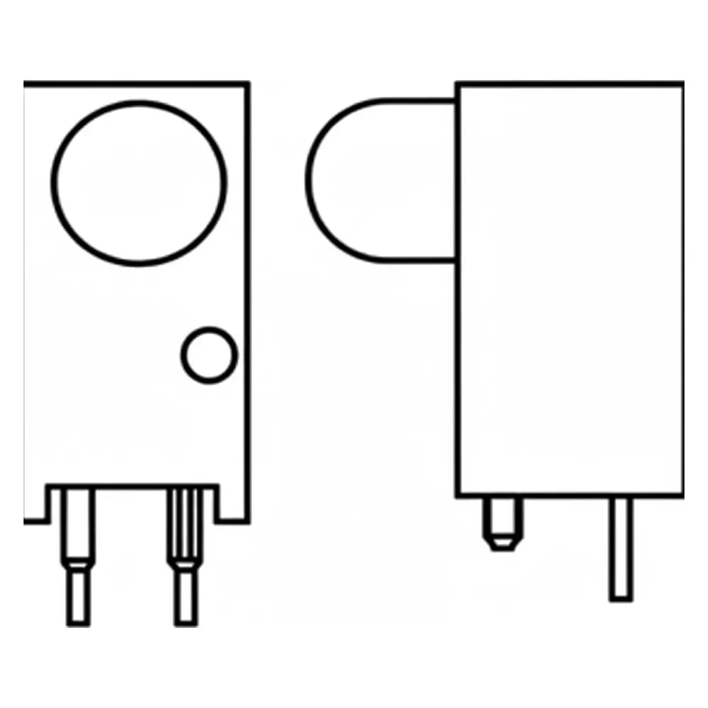 DIALIGHT 551 Series LED Circuit Board Indicator Green Illumination Color 10 mA If - Forward Current, 551-0203F