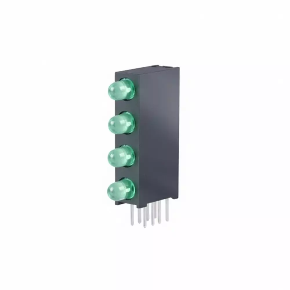 KINGBRIGHT LED Circuit Board Indicator Green Illumination Color T-1 (3 mm) LED Size 20 mA If - Forward Current, WP934SB/4GD
