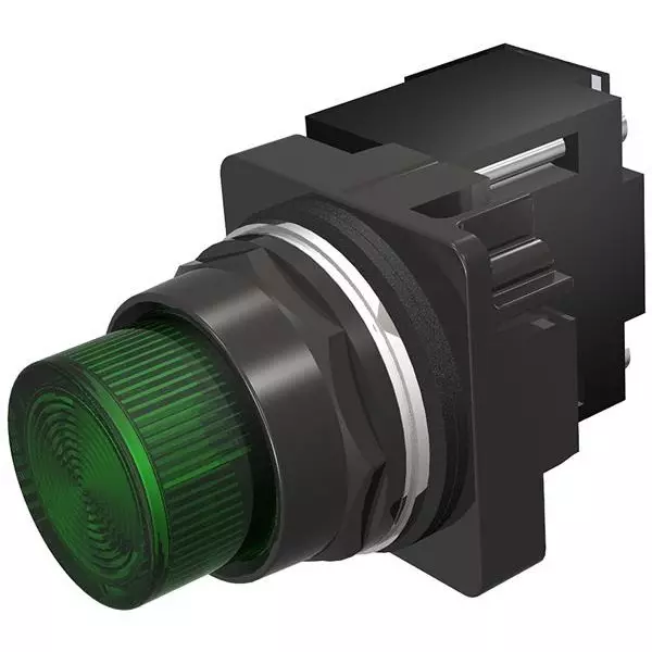 Siemens Indicator Light Panel Mount Screw Green 120 V AC/DC, 52BL4E3XB