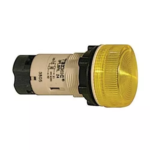 ALTECH Pilot Light Panel Mount Screw Yellow 12 V AC/DC, 3PLBR8L-012