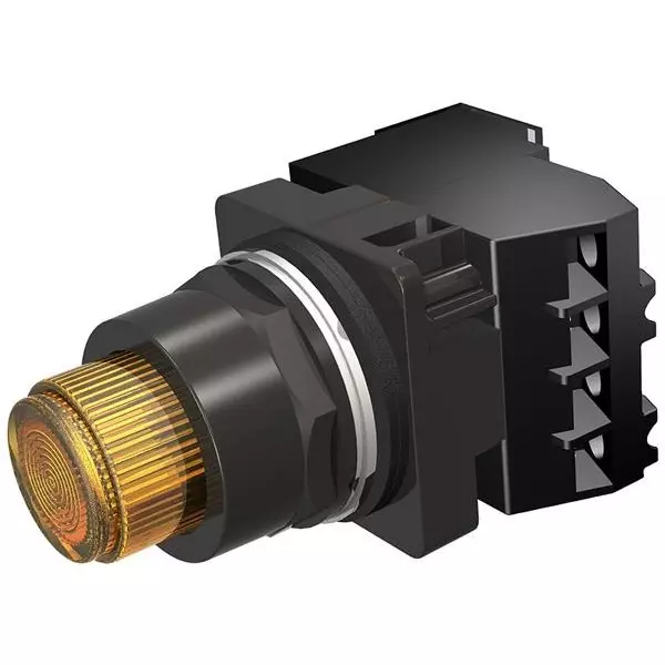 Siemens Standard Switch Panel Mount Screw Amber, 52BT6D9AB