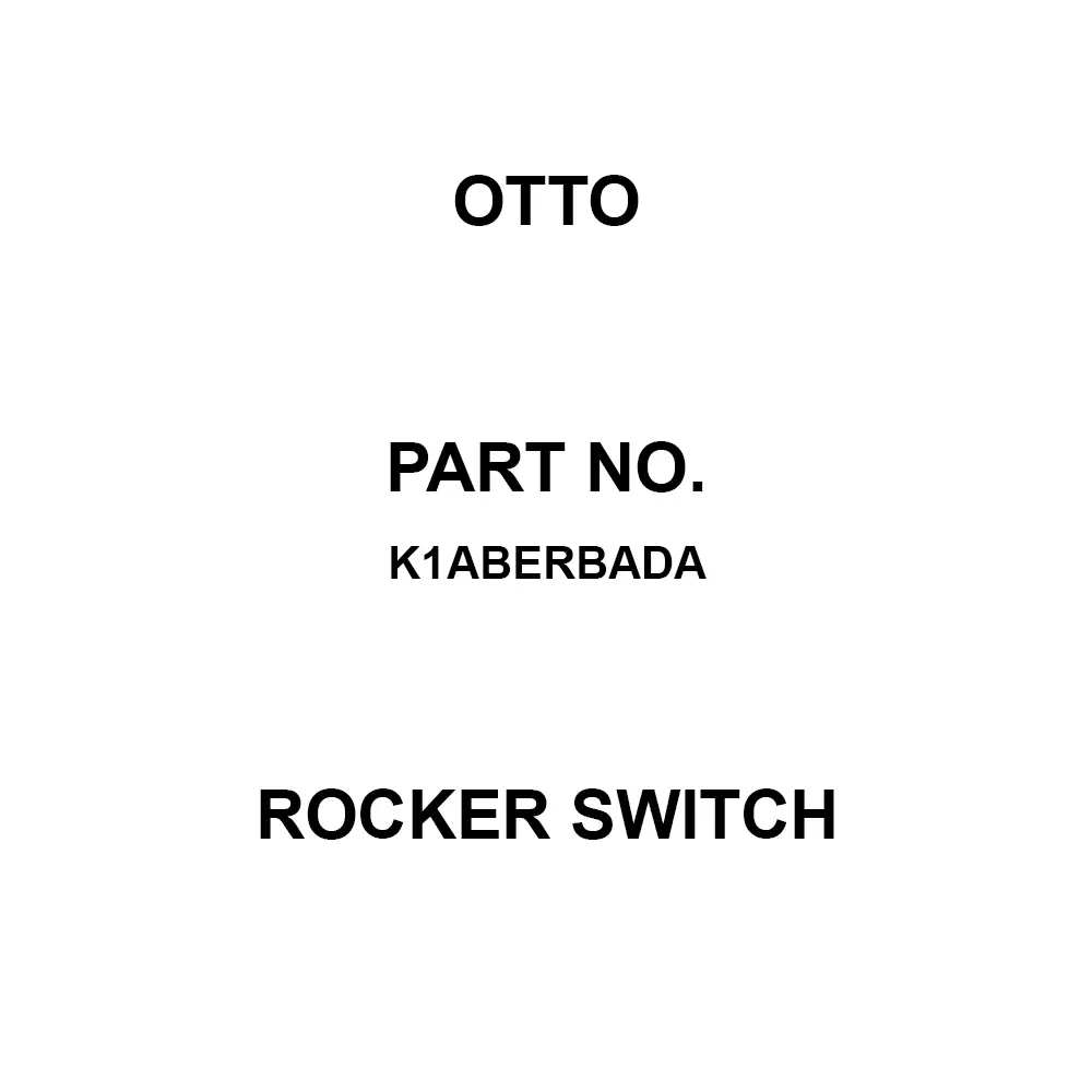 Otto Sealed Rocker Switch 5 & 16 Amp Panel Mount Rocker Actuator, K1ABERBADA